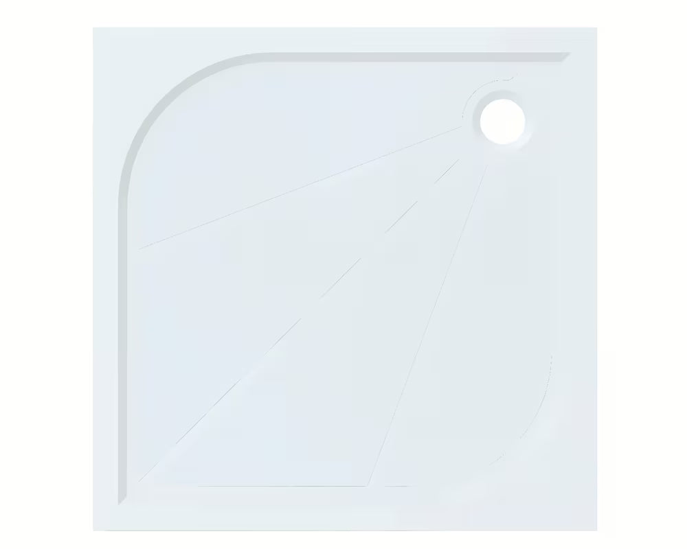 Kvadratna tuš kabina SAT Tex 80x80 cm s prozirnim staklom Stripe i profilima u sjajnom kromu