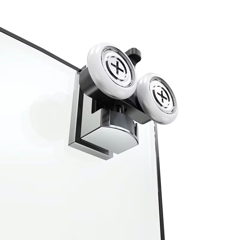 Kvadratna tuš kabina SAT Tex 80x80 cm s prozirnim staklom Stripe i profilima u sjajnom kromu