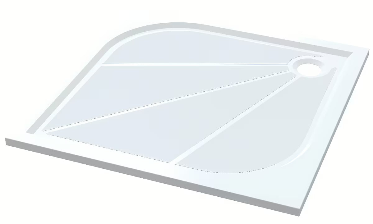 Kvadratna tuš kabina SAT Tex 90x90 cm s kliznim vratima, prozirnim staklom i sjajnim kromiranim profilima.