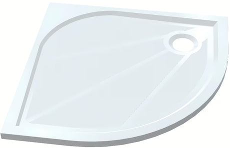 Polukružna tuš kabina SAT Tex 90x90 cm s prozirnim staklom Stripe i profilima u sjajnom kromu