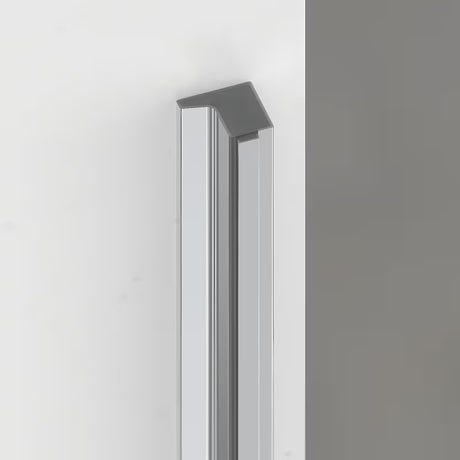 Bezokvirni tuš vrata SAT TGD New za nišu 100 cm u sjajnom kromu s prozirnim staklom