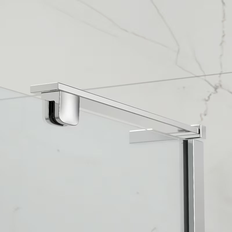Pravokutna tuš kabina bez okvira tuš kabina SAT Tgd New 90x80 cm u krom izvedbi s prozirnim staklom