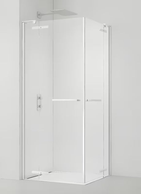 Pravokutni bezokvirni tuš kabina SAT TGD New 120x90 cm s prozirnim staklom i mat bijelim profilima