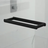 Kvadratna tuš kabina SAT TGD New 90x90 cm u mat crnoj boji s prozirnim staklom