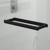 Kvadratni bezokvirni tuš kabina SAT Tgd New 90x90 cm u crnoj mat boji s prozirnim staklom