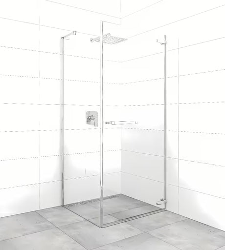Pravokutni bezokvirni tuš kabina SAT TGD New 100x90 cm u sjajnom kromu s prozirnim staklom