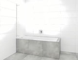 Paravan za Kadu SAT Tgd New 150x80 cm s prozirnim staklom i profilom u sjajnom kromu
