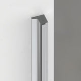 Bezokvirni tuš vrata SAT TGD New za nišu 100 cm u sjajnom kromu s prozirnim staklom