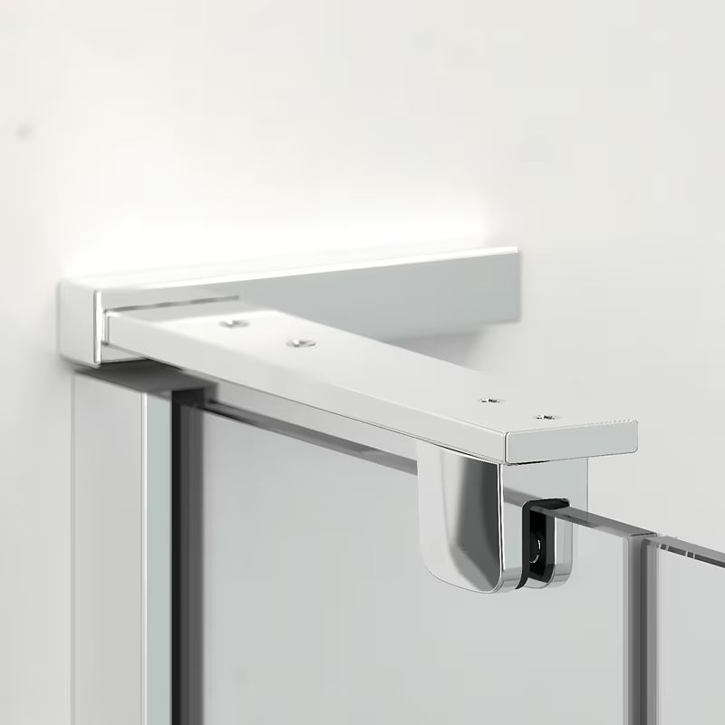 Tuš vrata za nišu SAT TGD New 120 cm u sjajnom kromu s prozirnim staklom i Easyclean obradom.