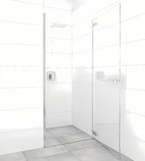 Bezokvirna tuš vrata SAT TGD New 100 cm za nišu u sjajnom kromu s prozirnim staklom