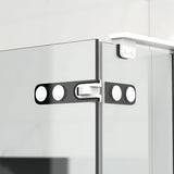 Kvadratna tuš kabina SAT Tgd New 120x120 cm s prozirnim staklom i mat bijelim profilima