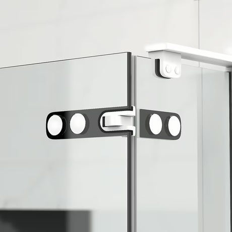 Kvadratna tuš kabina SAT Tgd New 120x120 cm s prozirnim staklom i mat bijelim profilima