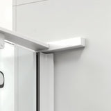 Kvadratna tuš kabina SAT Tgd New 120x120 cm s prozirnim staklom i mat bijelim profilima