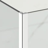 Kvadratna tuš kabina SAT Tgd New 120x120 cm s prozirnim staklom i mat bijelim profilima