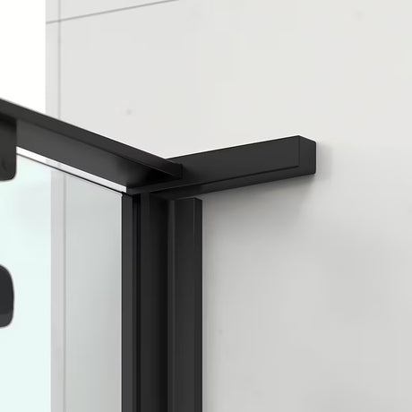 Pravokutni tuš paravan bez okvira tuš kabina SAT Tgd New 90x80 cm u krom izvedbi s prozirnim staklom