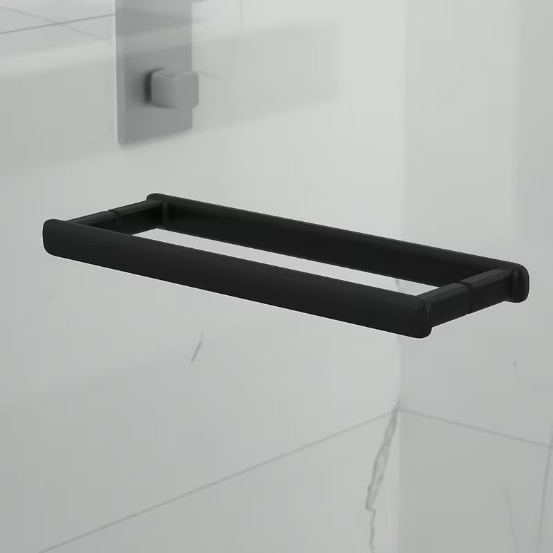 Kvadratna tuš kabina SAT TGD New 90x90 cm u mat crnoj boji s prozirnim staklom