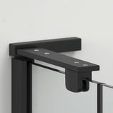 Pravokutni tuš paravan bez okvira tuš kabina SAT Tgd New 90x80 cm u krom izvedbi s prozirnim staklom