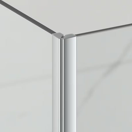 Kvadratni bezokvirni tuš kabina SAT TGD New 100x100 cm s prozirnim staklom i kromiranim profilima