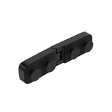 Polukružna tuš kabina SAT TGD New 90x90 cm u mat crnoj izvedbi s prozirnim staklom i zaokretnim vratima.