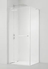 Pravokutna tuš kabina SAT Tgd New 120x90 cm u mat bijeloj boji s prozirnim staklom