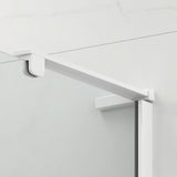 Pravokutna tuš kabina SAT Tgd New 120x90 cm u mat bijeloj boji s prozirnim staklom