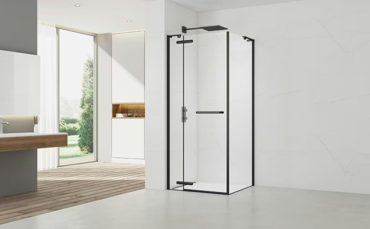 Pravokutna tuš kabina bez okvira tuš kabina SAT Tgd New 90x80 cm u krom izvedbi s prozirnim staklom