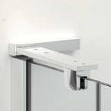 Pravokutni tuš kabina SAT TGD New bez okvira 120 x 100 cm u sjajnom kromu s prozirnim staklom