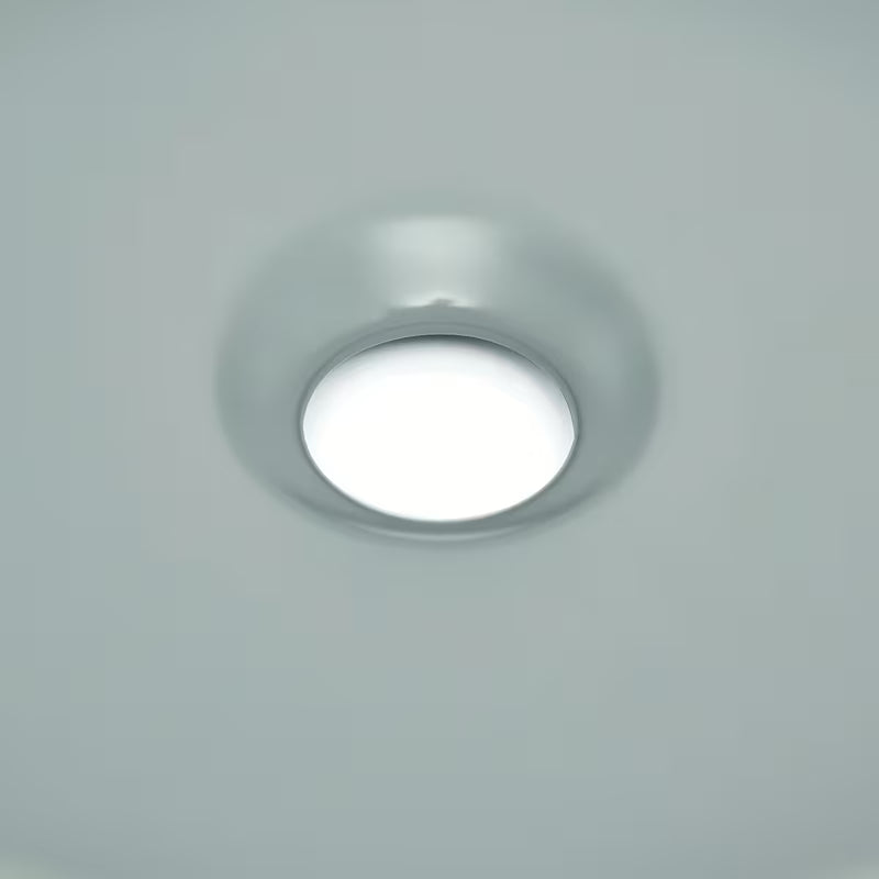 Okrugli umivaonik na ploču SAT Mood u mat sivoj boji, bez otvora za miješalicu i bez preljeva.