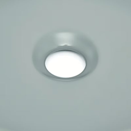 Okrugli umivaonik na ploču SAT Mood u mat sivoj boji, bez otvora za miješalicu i bez preljeva.