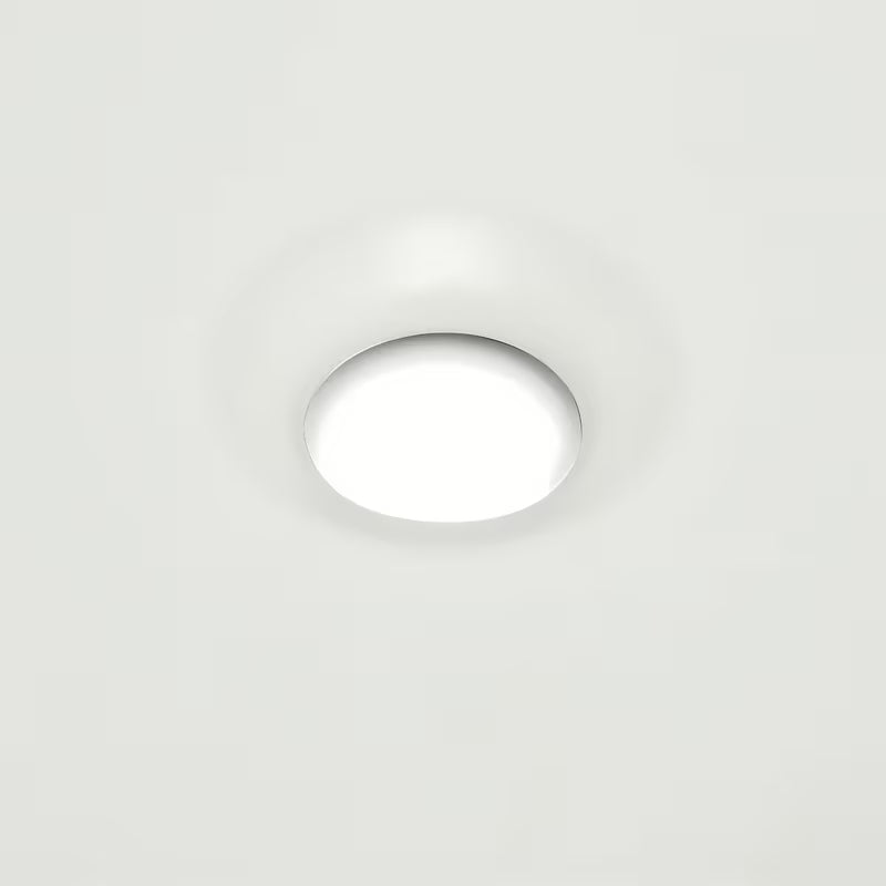 Okrugli umivaonik na ploču SAT Mood u bijeloj mat keramici bez otvora za miješalicu i bez preljeva.