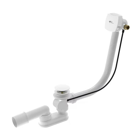 Odljevno preljevna Garnitura Za Kadu SAT u sjajno bijeloj boji pro punjenje kade s preljevom, pro odvodni otvor Ø52 mm.