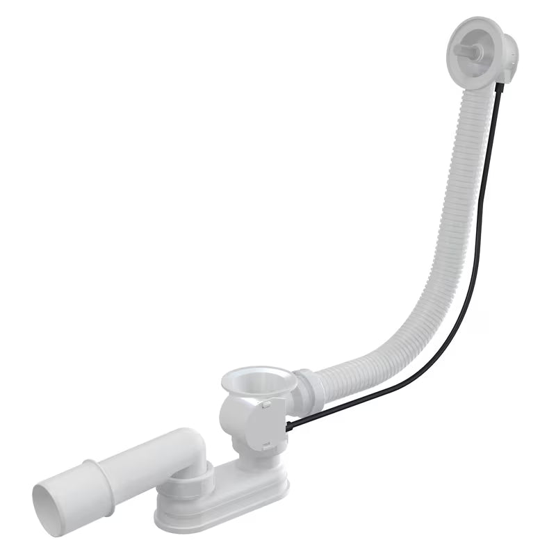 Kromirani odljevno preljevna garnitura za kadu SAT Ava s punjenjem kroz preljev pro odvod DN50