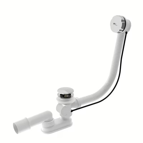 Kromirani odljevno preljevna garnitura za kadu SAT produžene duljine 80 cm pro odvod vode iz kade