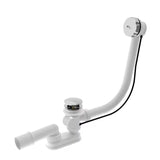 Odljevno preljevna Garnitura Za Kadu SAT Chrome u kromiranoj metalnoj izvedbi s upravljačem i sifonom