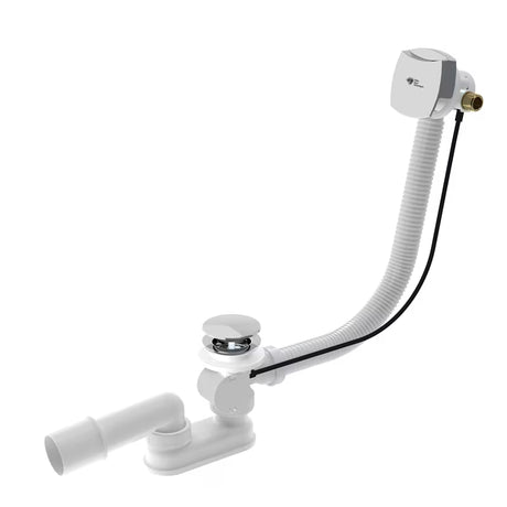 Odljevno preljevna Garnitura Za Kadu SAT Chrome u krom izvedbi pro punjenje kade s preljevom i upravljanjem čepa