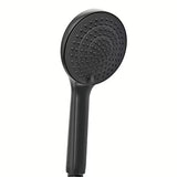 Set za Kadu SAT u mat crnoj boji s ručnim tušem s 3 funkcije, crijevom 150 cm i fiksnim držačem.