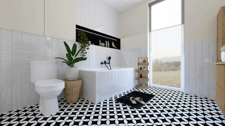 Set za Kadu SAT u mat crnoj boji s ručnim tušem s 3 funkcije, crijevom 150 cm i fiksnim držačem.