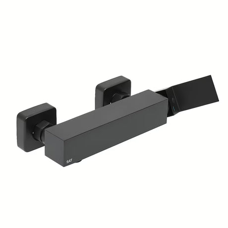 Jednoručna Baterija miješalica za tuš SAT Vision u mat crnoj boji pro za zidnu montažu