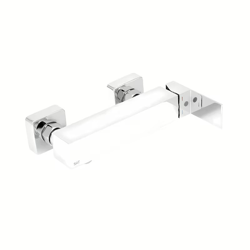Kromirana zidna jednoručna baterija miješalica za tuš SAT Vision bez tuš seta
