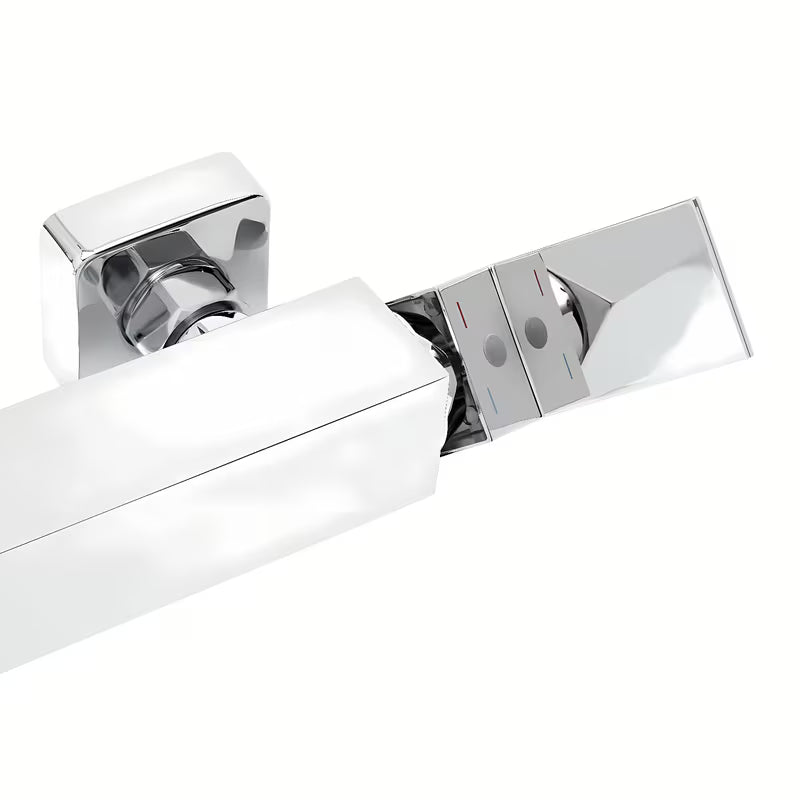 Kromirana zidna jednoručna baterija miješalica za tuš SAT Vision bez tuš seta