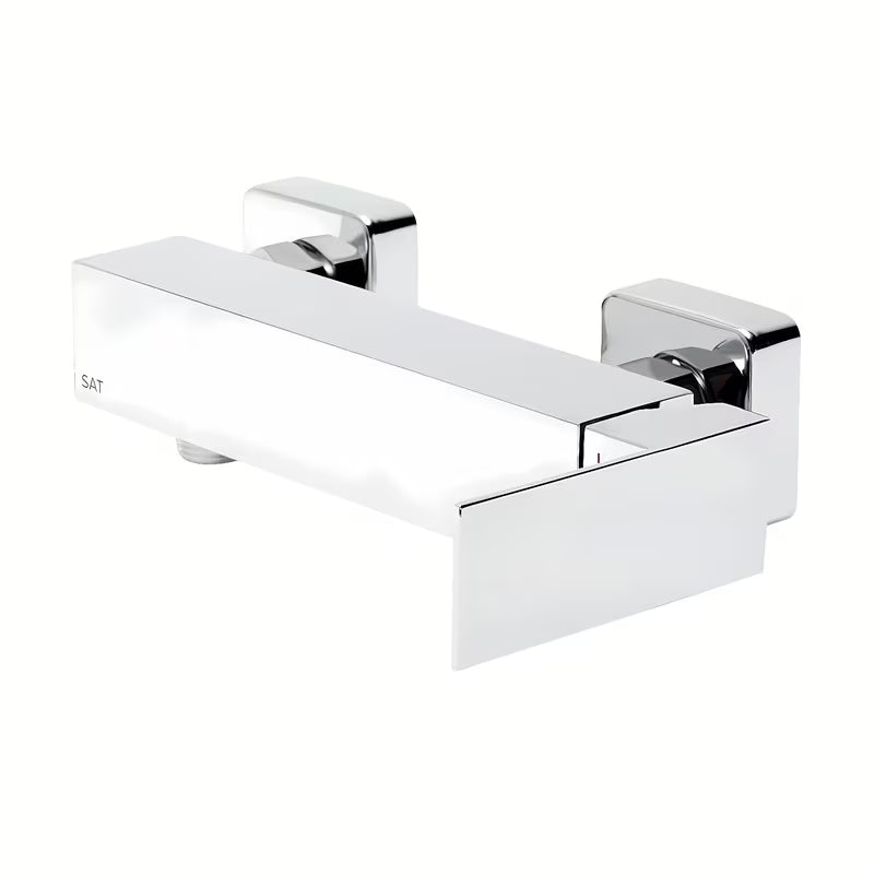Kromirana zidna jednoručna baterija miješalica za tuš SAT Vision bez tuš seta