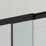 Klizna paravan za kadu SAT Vision 140x120 cm s crnim profilom i prozirnim staklom