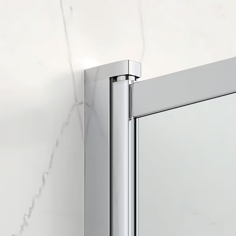 Paravan za Kadu SAT Vision 140x120 cm s kromiranim profilom i prozirnim staklom pro tuširanje u kadi.