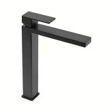 Visoka miješalica za Umivaonik SAT Vision u mat crnoj boji s modernim četvrtastim dizajnom