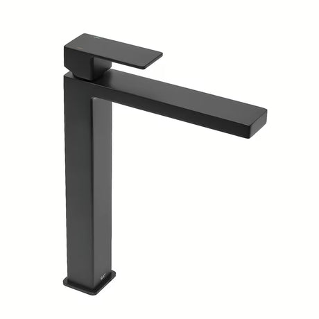 Visoka miješalica za Umivaonik SAT Vision u mat crnoj boji s modernim četvrtastim dizajnom