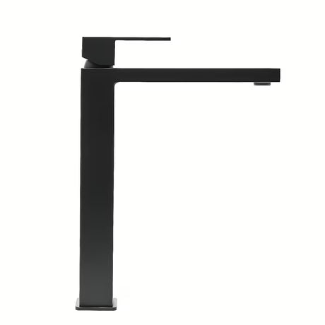 Visoka miješalica za Umivaonik SAT Vision u mat crnoj boji s modernim četvrtastim dizajnom