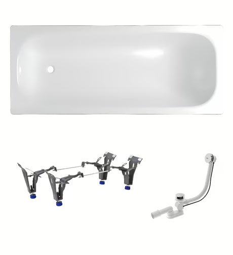 Pravokutna kada SAT Vivien 170x75 cm od emajliranog čelika pro za lijevu i desnu orijentaciju