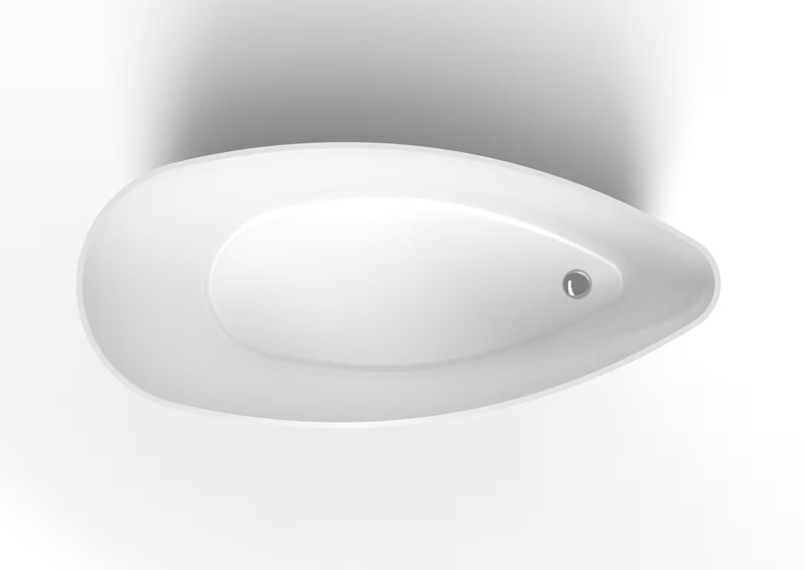 Samostojeća kada  SAT od lijevanog mramora bez preljeva, prikladna za zid i za samostojeću ugradnju