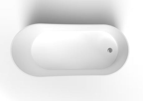 Samostojeća kada  SAT Miranda od lijevanog mramora 180x83,2 cm bez preljeva