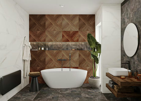 Samostojeća kada  SAT od lijevanog mramora 156x71 cm u lijevoj i desnoj izvedbi